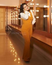 Bollywood Actress Kajol Devgan in a Mustard Yellow Jumpsuit over a White Blouse Photos 02 Bollywood Actress Kajol Devgan in a Mustard Yellow Jumpsuit over a White Blouse Photos 02