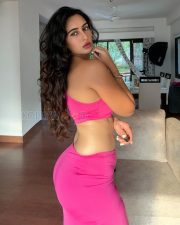 Desirable Actress Megha Shukla in a Pink Tube Crop Top And Maxi Skirt Photos 02 Desirable Actress Megha Shukla in a Pink Tube Crop Top And Maxi Skirt Photos 02