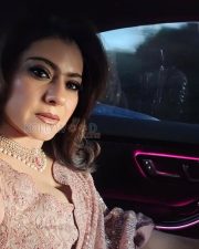 Elegant Actress Kajol Devgan in a Blush Pink Embroidered Lehenga Photos 01 Elegant Actress Kajol Devgan in a Blush Pink Embroidered Lehenga Photos 01