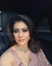 Elegant Actress Kajol Devgan in a Blush Pink Embroidered Lehenga Photos 03 Elegant Actress Kajol Devgan in a Blush Pink Embroidered Lehenga Photos 03