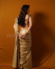 Glamorous Actress Kanika Mann in a Golden Saree with Embellished Blouse Photos 04 Glamorous Actress Kanika Mann in a Golden Saree with Embellished Blouse Photos 04