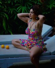 Poolside Megha Shukla in a Backless Side Boob Mini Dress Photos 01
