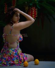 Poolside Megha Shukla in a Backless Side Boob Mini Dress Photos 02