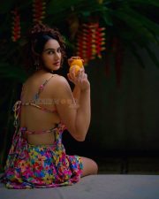 Poolside Megha Shukla in a Backless Side Boob Mini Dress Photos 03