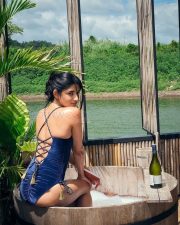 Provocative Kanika Mann in a Bathtub wearing a Blue Strapless Swimsuit Pictures 03 Provocative Kanika Mann in a Bathtub wearing a Blue Strapless Swimsuit Pictures 03