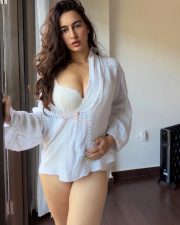 Sensual Megha Shukla Cleavage in a Open White Linen Shirt Photos 04 Sensual Megha Shukla Cleavage in a Open White Linen Shirt Photos 04