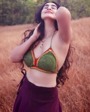Sexy Hot Megha Shukla in a Crochet Beachwear Halterneck Bra Pictures 03