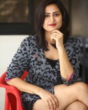 Actress Ankitha Muler at Sasanasabha Movie Press Meet Photos 19
