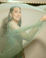 Bollywood Actress Karisma Kapoor in a Green Anarkali Dress Pictures 01 Bollywood Actress Karisma Kapoor in a Green Anarkali Dress Pictures 01