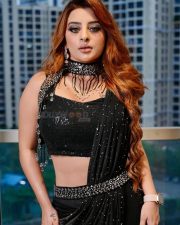 Gore Gore Gaal Actress Anikta Dave in a Black Sequinned Lehenga Photos 01