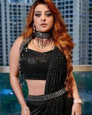 Gore Gore Gaal Actress Anikta Dave in a Black Sequinned Lehenga Photos 01