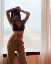 Marathi Actress Ruchira Jadhav in a Brown Bralette and Pants Photos 01
