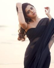Reelstar Actress Ruchira Jadhav in a Black Saree and Black Strapless Ribbed Top Photos 01 Reelstar Actress Ruchira Jadhav in a Black Saree and Black Strapless Ribbed Top Photos 01