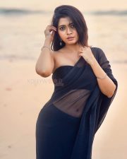 Reelstar Actress Ruchira Jadhav in a Black Saree and Black Strapless Ribbed Top Photos 04 Reelstar Actress Ruchira Jadhav in a Black Saree and Black Strapless Ribbed Top Photos 04