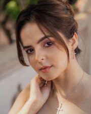 Sexy Actress Palak Sindhwani in a Black Corset Style Dress with a 3D Black Butterflies Straps Photos 01