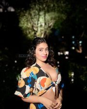 Sexy Shobhita Rana Cleavage in a Floral Maxi Dress Photos 01