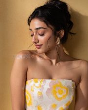 Charming Actress Preity Mukhundhan in a White Yellow Floral Ball Gown Photos 03 Charming Actress Preity Mukhundhan in a White Yellow Floral Ball Gown Photos 03