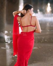 Seductive Prisha Singh in a Red Saree with a Sleeveless Blouse with Thin Straps Photos 06 Seductive Prisha Singh in a Red Saree with a Sleeveless Blouse with Thin Straps Photos 06