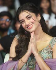 Actress Bhagyashri Borse at Andhra King Taluka Trailer Launch Pictures 12