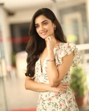 Heroine Bhagyashri Borse at Andhra King Taluka Interview Pictures 01