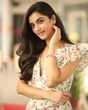 Heroine Bhagyashri Borse at Andhra King Taluka Interview Pictures 02