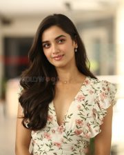 Heroine Bhagyashri Borse at Andhra King Taluka Interview Pictures 04 Heroine Bhagyashri Borse at Andhra King Taluka Interview Pictures 04