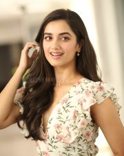 Heroine Bhagyashri Borse at Andhra King Taluka Interview Pictures 14