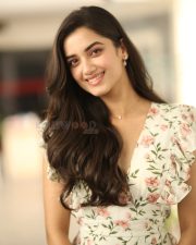 Heroine Bhagyashri Borse at Andhra King Taluka Interview Pictures 19