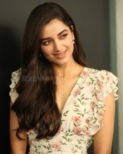 Heroine Bhagyashri Borse at Andhra King Taluka Interview Pictures 21