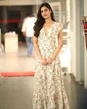 Heroine Bhagyashri Borse at Andhra King Taluka Interview Pictures 22