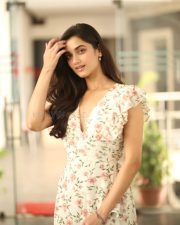 Heroine Bhagyashri Borse at Andhra King Taluka Interview Pictures 26