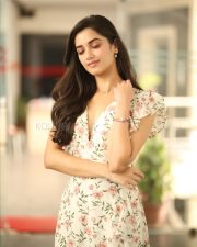 Heroine Bhagyashri Borse at Andhra King Taluka Interview Pictures 27