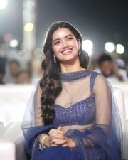 Heroine Bhagyashri Borse at Andhra King Taluka Pre Release Event Pictures 02