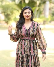 Heroine Nayan Sarika at Vrusshabha Pre Release Event Pictures 10