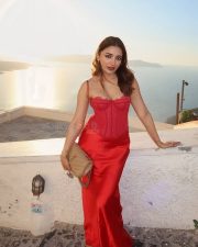 Hot Jiya Shankar in a Glam Sleeveless Corset Gown Photos 03 Hot Jiya Shankar in a Glam Sleeveless Corset Gown Photos 03