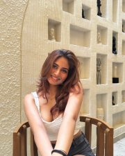 Lusty Beauty Srushti Bannatti in a White Bralette Crop Top and Mini Shorts Pictures 02 Lusty Beauty Srushti Bannatti in a White Bralette Crop Top and Mini Shorts Pictures 02