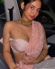 Provocative Srushti Bannatti Boobs Cleavage in a Pink Saree and Strapless Blouse Pictures 02 Provocative Srushti Bannatti Boobs Cleavage in a Pink Saree and Strapless Blouse Pictures 02