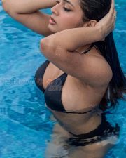 Sultry Actress Srushti Bannatti in a Black Bikini Photos 02