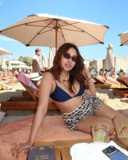 Super Sexy Jiya Shankar in a Beach Two Piece Bikini Photos 01