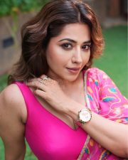 Radiant Actress Ridhima Tiwari in a Pink Floral Saree Photos 03 Radiant Actress Ridhima Tiwari in a Pink Floral Saree Photos 03