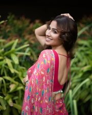 Radiant Actress Ridhima Tiwari in a Pink Floral Saree Photos 09 Radiant Actress Ridhima Tiwari in a Pink Floral Saree Photos 09