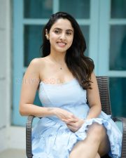 Delightful Priyanka Kholgade Cleavage in a Powder Blue Strapless Ruffled Mini Dress Photos 02 Delightful Priyanka Kholgade Cleavage in a Powder Blue Strapless Ruffled Mini Dress Photos 02