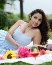 Delightful Priyanka Kholgade Cleavage in a Powder Blue Strapless Ruffled Mini Dress Photos 04 Delightful Priyanka Kholgade Cleavage in a Powder Blue Strapless Ruffled Mini Dress Photos 04