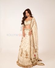 Elegant Actress Chetna Pande in a Ivory Embroidered Lehenga Photos 04