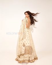 Elegant Actress Chetna Pande in a Ivory Embroidered Lehenga Photos 09