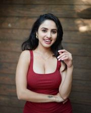 Extra Ordinary Man Actress Priyanka Kholgade in a Red Bodyon Dress Pictures 06