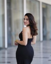 Sophisticated Actress Priyanka Kholgade in a Black Halterneck Dress Photos 08
