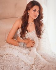Alluring Vidhi Yadav in an Off White Lehenga Choli with a Bustier Style Blouse and Flared Skirt Photos 06 Alluring Vidhi Yadav in an Off White Lehenga Choli with a Bustier Style Blouse and Flared Skirt Photos 06