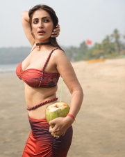 Captivating Actress Shivangi Verma in a Red Rust Bikini Top and Skirt Photos 03 Captivating Actress Shivangi Verma in a Red Rust Bikini Top and Skirt Photos 03