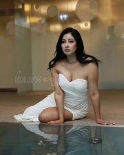 Captivating Niharica Raizada Cleavage in a White strapless mini dress Photos 02 Captivating Niharica Raizada Cleavage in a White strapless mini dress Photos 02